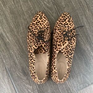 Cole Haan Oxford haircalf shoes.  Leopard print, size 8.